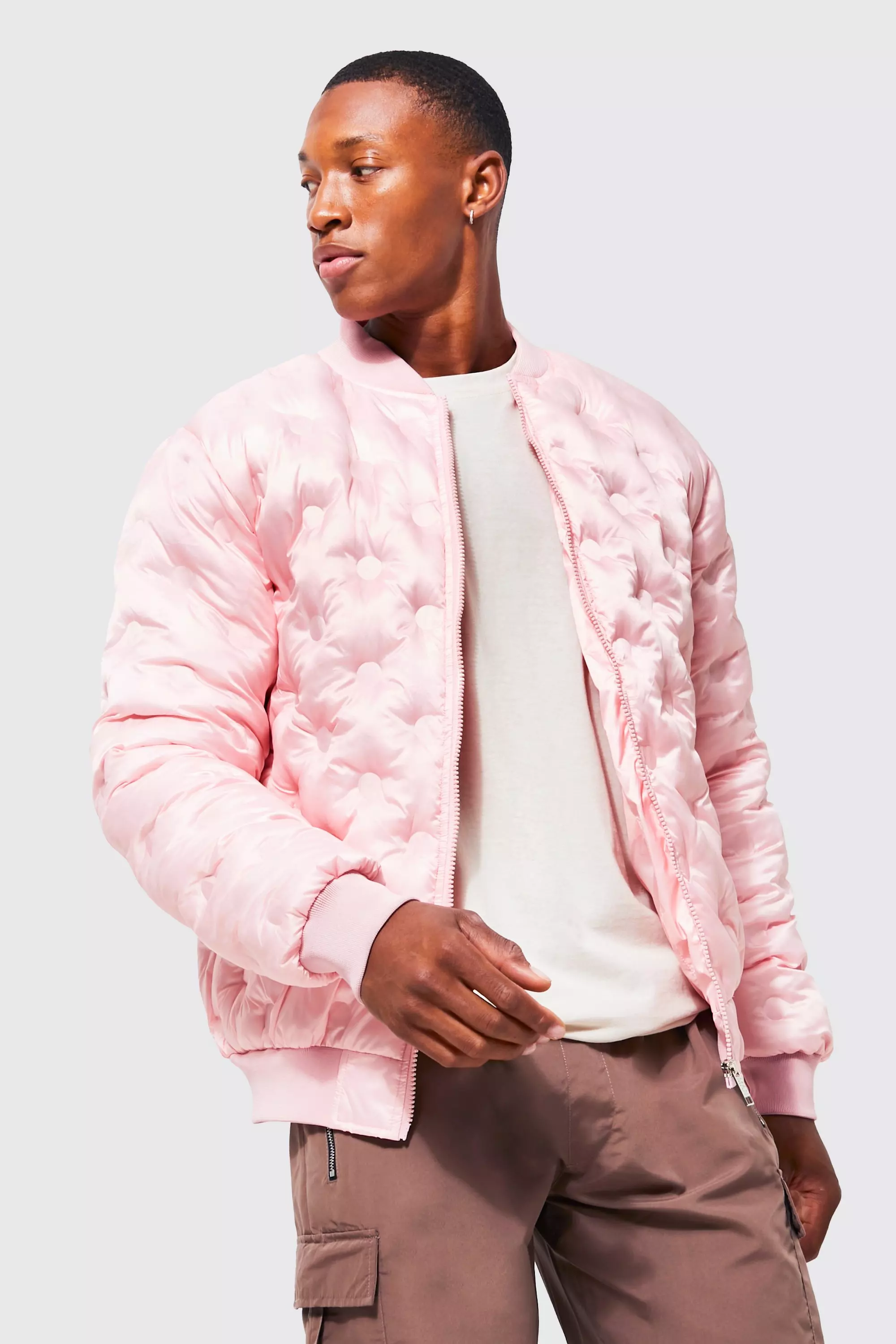 Pink camo bomber outlet jacket